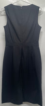 Load image into Gallery viewer, Banana Republic Womens Black Sleeveless Round Neck Back Zip Sheath Dress Size 4

