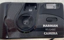 Load image into Gallery viewer, Harman Reusable Black Built-In Flash Point &amp; Shoot 35mm Film Camera Not Tested
