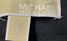 Load image into Gallery viewer, Michael Kors Womens Black Stretch Flat Front Wide-Leg Dress Pants Size 8
