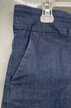 Load image into Gallery viewer, 7th Avenue Design Studio NY &amp; C Womens Blue Flat Front Pockets Chino Shorts Sz L
