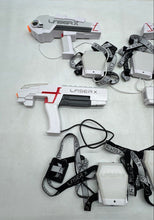 Load image into Gallery viewer, Lot Of 4 Laser X White Laser Tag Blaster Guns With Gaming Vest Not Tested
