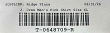 Load image into Gallery viewer, J.Crew Mens Pink Stretch Long Sleeve Collared Regular Fit Button-Up Shirt Sz XL

