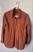 Load image into Gallery viewer, Banana Republic Womens Brown Long Sleeve Collared Pockets Button-Up Shirt Sz SP
