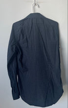 Load image into Gallery viewer, Paul Smith Mens Navy Blue Printed Long Sleeve Collared Dress Shirt Size 15.5
