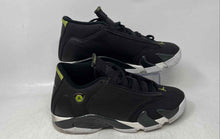 Load image into Gallery viewer, Nike Kids Air Jordan 14 Retro Black Green White Lace-Up Sneaker Shoes Size 7Y
