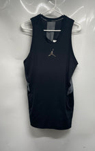 Load image into Gallery viewer, Air Jordan Mens Black Gray Sleeveless Crew Neck Compression Tank Top Size XXL

