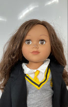 Load image into Gallery viewer, Harry Potter Hufflepuff School Uniform Brown Hair And Eyes 18 Inch Doll
