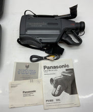 Load image into Gallery viewer, Panasonic PV-800 Black OmniMovie VHS 12X Zoom Video Camcorder Not Tested
