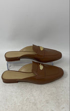 Load image into Gallery viewer, Michael Kors Womens Ashley Brown Logo Leather Slip-On Mule Flats Size 6M
