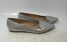 Load image into Gallery viewer, Karl Lagerfeld Paris Womens Gray Leather Slip-On Pointed Toe Ballet Flats size 8
