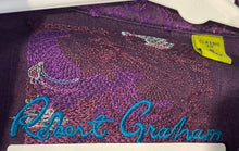 Load image into Gallery viewer, Robert Graham Mens Purple Cotton Paisley Classic Fit Button-Up Shirt Size Small
