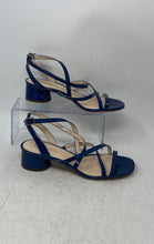 Load image into Gallery viewer, Enzo Angiolini Womens Blue Block Heel Adjustable Buckle Strappy Sandals Size 8 M
