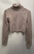 Load image into Gallery viewer, Forever 21 Womens Pink Turtleneck Long Sleeve Cropped Pullover Sweater Size L
