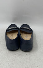 Load image into Gallery viewer, Calvin Klein Womens Kclonie Blue Leather Slip-On Moc Toe Loafer Flats Size 7.5 M
