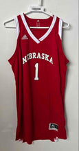 Load image into Gallery viewer, Adidas Womens Red And White Nebraska Cornhuskers #1 Basketball Jersey Size Large
