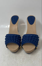 Load image into Gallery viewer, Sergio Palma Womens Blue Block Heel Slip-On Platform Slide Sandals Size EUR 36
