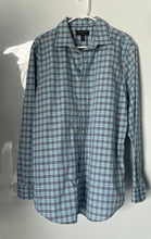 Load image into Gallery viewer, Banana Republic Mens Multicolor Plaid Non-Iron Slim Fit Dress Shirt Sz L 16-16.5
