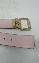Load image into Gallery viewer, Michael Kors Womens Brown And Pink Monogram Adjustable Buckle Reversible Belt
