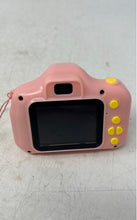 Load image into Gallery viewer, Pink And Yellow Children's Compact Digital Toy Camera With Neck Strap Untested
