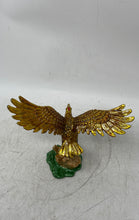 Load image into Gallery viewer, Gold-Tone Brass Vintage Style Hinged Eagle Figure Jewelry Box Collectible
