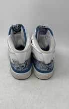 Load image into Gallery viewer, Adidas Kids Forum Mid Retro GX8945 White Blue Lace-Up Sneaker Shoes Size 5
