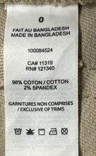 Load image into Gallery viewer, Garage Womens Khaki Flat Front Pockets Straight Leg Cargo Pants Size 0

