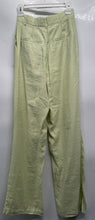 Load image into Gallery viewer, Zara Womens Green Pleated Pockets Straight Leg Trouser Pants Size Small
