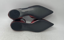 Load image into Gallery viewer, Franco Sarto Womens Racer Dark Red Pointed Toe Ankle Strap D'Orsay Flats Sz 8.5M
