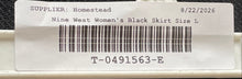 Load image into Gallery viewer, Nine West Womens Black Side Zip Knee Length Straight &amp; Pencil Skirt Size Large
