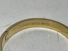 Load image into Gallery viewer, Michael Kors Women's Gold-Tone Hinged Bangle (NCL)
