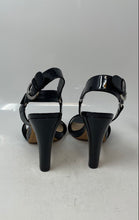 Load image into Gallery viewer, Karl Lagerfeld Paris Womens Cieone Black Leather Ankle Strap Sandals Size 8.5
