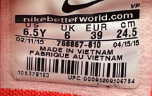 Load image into Gallery viewer, Nike Kids KD 8 768867-610 Red Low Top Lace-Up Sneaker Shoes Size 6.5Y

