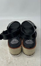 Load image into Gallery viewer, Vince Camuto Womens Marietten Black Leather Platforms Espadrille Sandals Size 10
