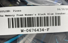 Load image into Gallery viewer, Ryka Womens Inspire Black Blue Memory Foam Lace-Up Sneaker Shoes Size 9.5W
