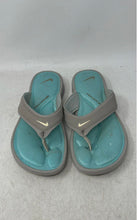 Load image into Gallery viewer, Nike Womens Ultra Comfort Gray Slip-On Flat Flip Flop Sandals Size 9
