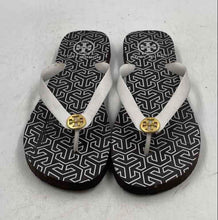 Load image into Gallery viewer, Authentic Tory Burch Womens Brown White Flip Flop Sandals Size EUR 35 US 6

