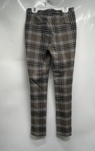 Load image into Gallery viewer, Zara Womens Multicolor Plaid Printed Side Zipper Back Pockets Ankle Pants Sz XS
