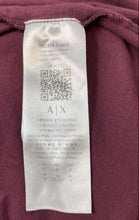 Load image into Gallery viewer, Armani Exchange Mens Burgundy Pima Cotton Short Sleeve V-Neck T-Shirt Size M
