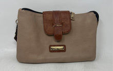Load image into Gallery viewer, Jose Hess Womens Brown Beige Pebble Leather Outer Pockets Shoulder Handbag
