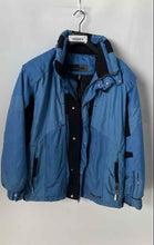 Load image into Gallery viewer, Killy Mens Black With Light Blue Long Sleeve Pockets AWT Ski Jacket Size 40
