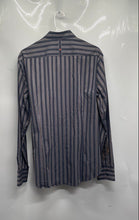 Load image into Gallery viewer, Boss Hugo Boss Mens Gray Striped Long Sleeve Button-Up Shirt Size Medium
