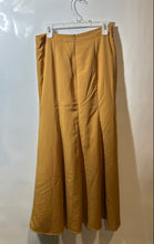 Load image into Gallery viewer, Forever 21 Womens Mustard Lined Back Zip Pleated Long Maxi Skirt Size Large
