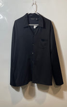 Load image into Gallery viewer, DKNY Mens Black Long Sleeve Collared Single Chest Pocket Button-Up Shirt Size XL
