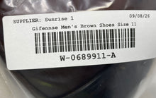 Load image into Gallery viewer, Gifennse Mens Brown Leather Square Toe Lace-Up Derby Dress Shoes Size 11
