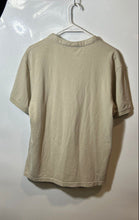 Load image into Gallery viewer, Zara Mens Beige Cotton Henley Neck Short Sleeve Pullover T-Shirt Size Large
