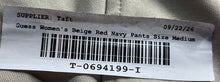 Load image into Gallery viewer, Guess Womens Beige Red Navy Pockets Straight Leg Sweatpants Size Medium
