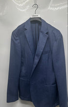 Load image into Gallery viewer, Hugo Boss Mens Blue Long Sleeve Single-Breasted One-Button Blazer Size 46R
