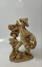 Load image into Gallery viewer, Vintage Chinese Mud Man Fisherman &amp; Boy Happy Carrying Fish Collectible Figurine
