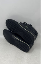 Load image into Gallery viewer, Lacoste Mens Ampthill Black Leather Lace-Up Mid Top Sneaker Shoes Size 9.5
