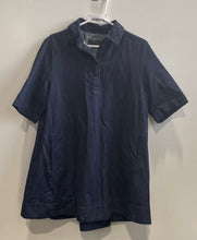 Load image into Gallery viewer, Zara Womens Blue Short Sleeve Collared Golf Polo Dress Size Medium
